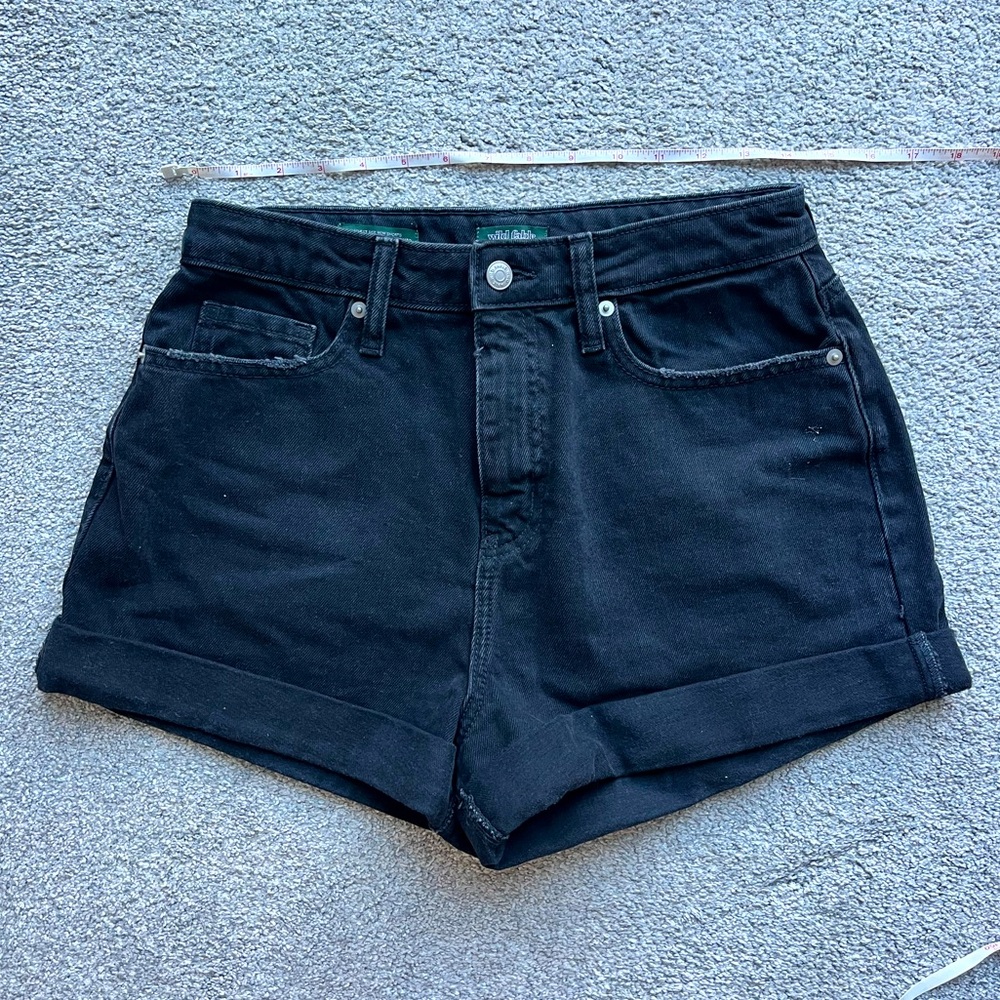 Wild Fable Denim Black Shorts